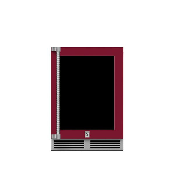 24" Hestan Outdoor Dual Zone Refrigerator with Wine Storage (UV-Coated Glass Door) - GRWG Series