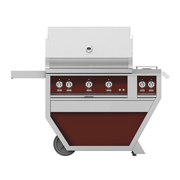 36" Hestan Outdoor Deluxe Grill with Rotisserie Kit