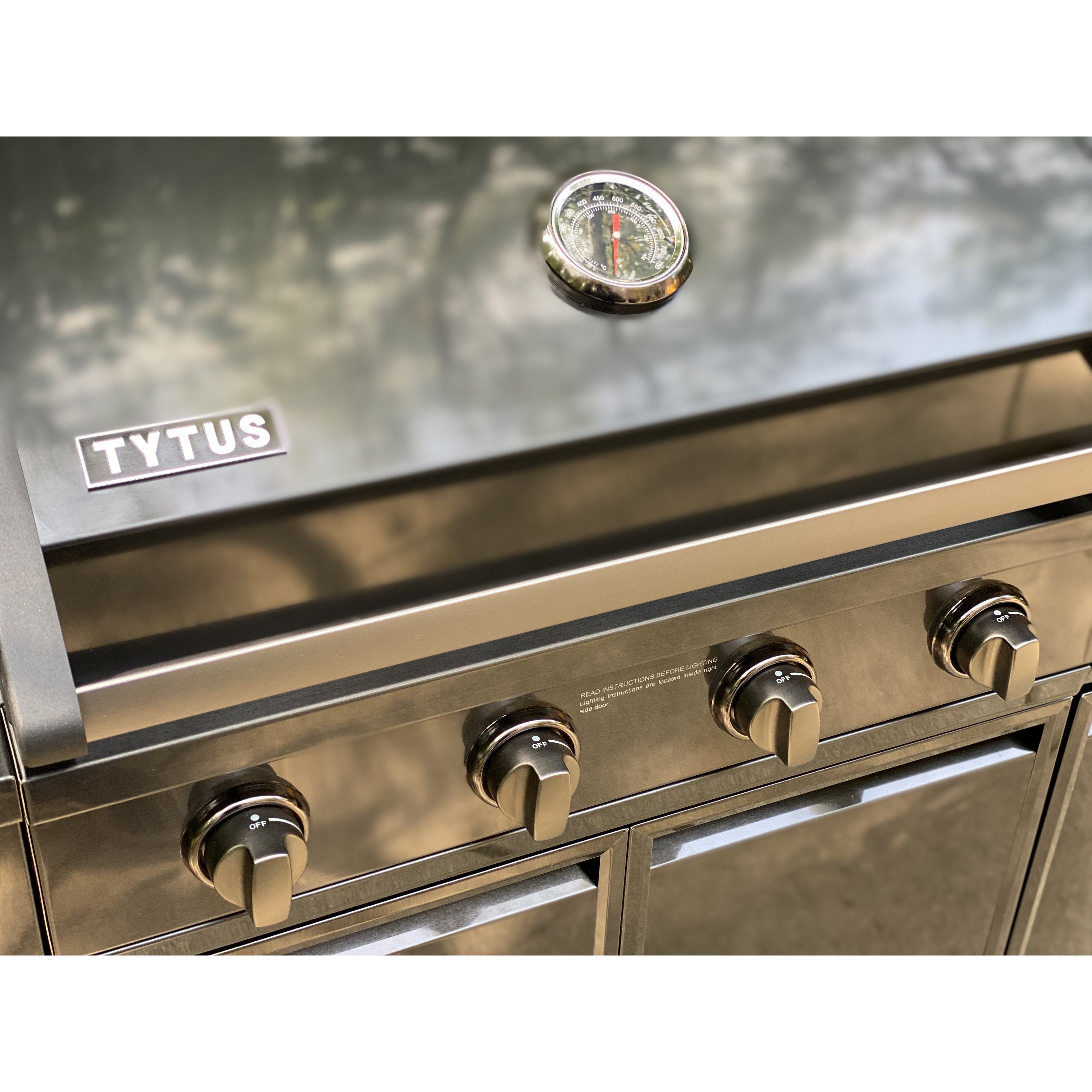 Tytus Black Stainless Steel 4-Burner Grill T400SSBLP