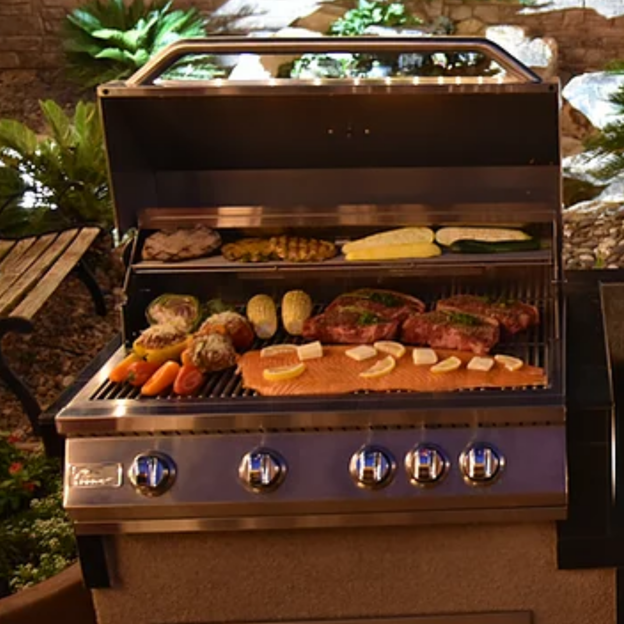 KoKoMo 4 Burner Built In Grill