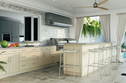 Image of WeatherStrong Naples Galley Kitchen Cabinet