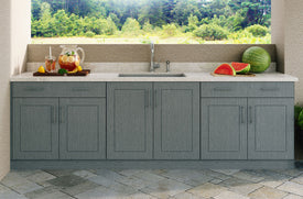 WeatherStrong Palm Beach Wall to Wall Kitchen Cabinet