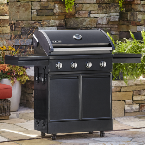 Image of Tytus Black Stainless Steel 4-Burner Grill T400SSBLP