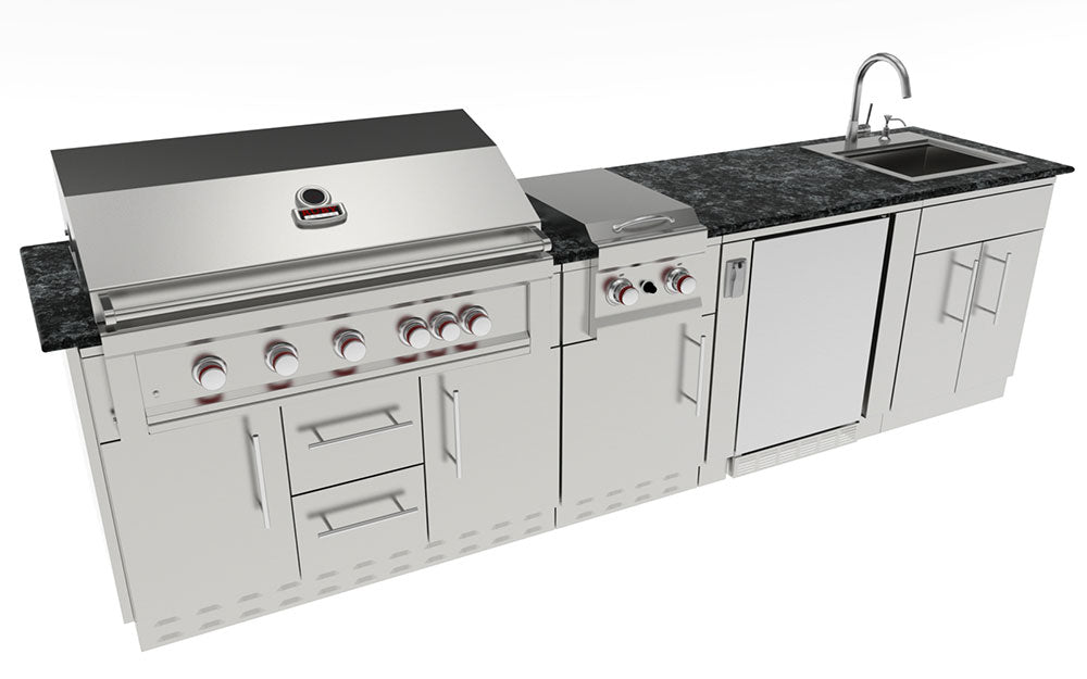 10' Long Deluxe Outdoor Cabinet Package