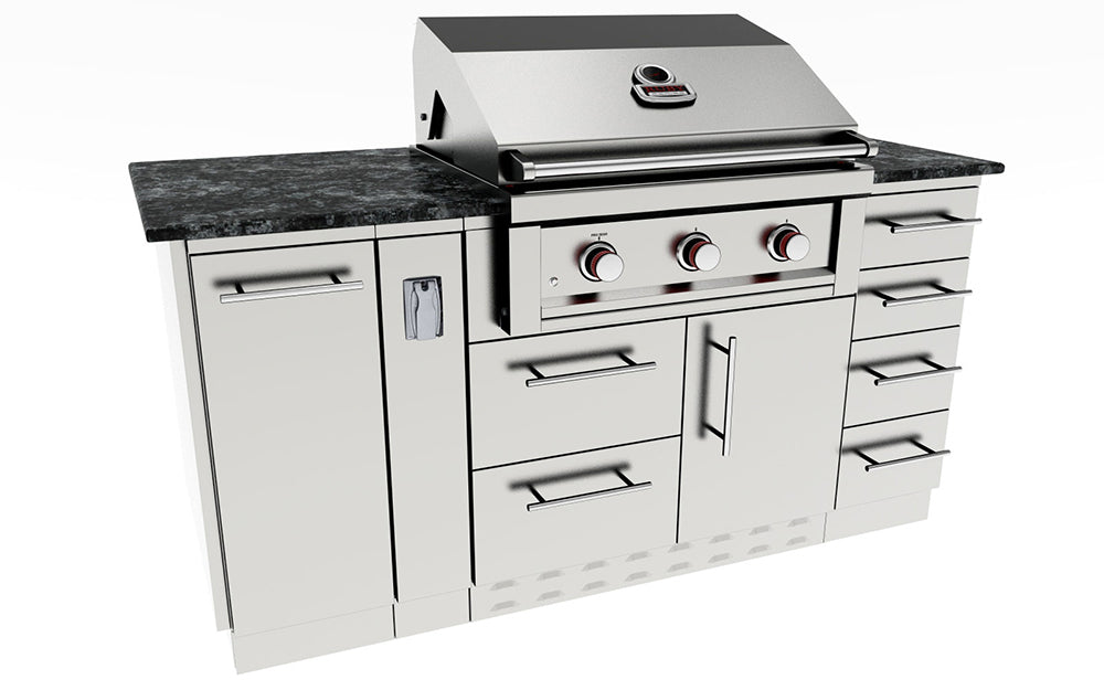 Sunstone 5' 5.5" Long Mini Outdoor Cabinet Package