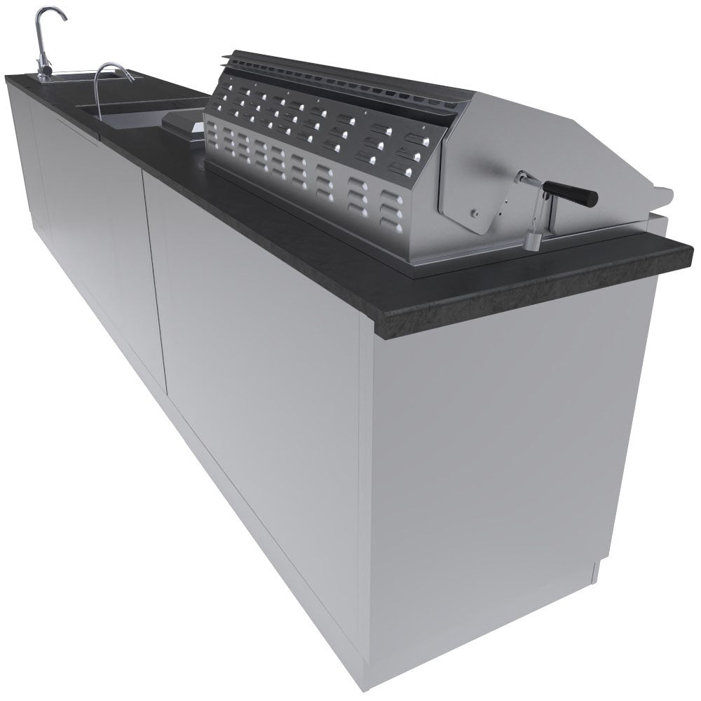 HILL COUNTRY 13’-6" Expansive Island Package with our Largest Gas Grill, Highest performing Power Burner, Dual Burners and Premium Sink Package.