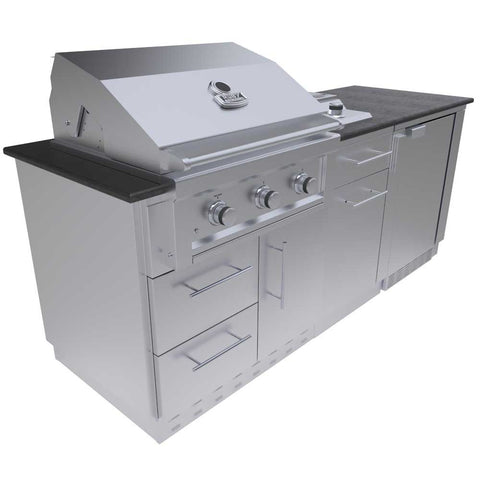 Image of Tango 7 Foot outdoor package grilling station