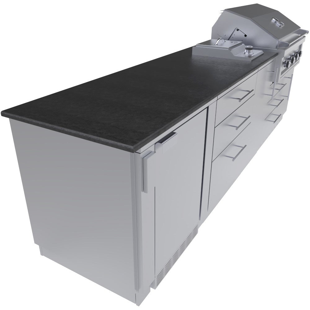 The Brazos 10 Foot Cabinet Island Package