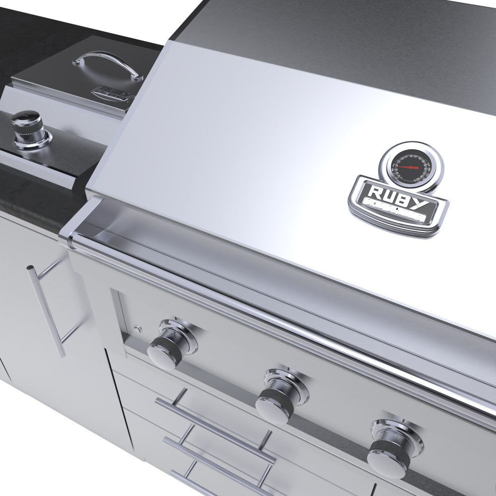 The Brazos 10 Foot Cabinet Island Package