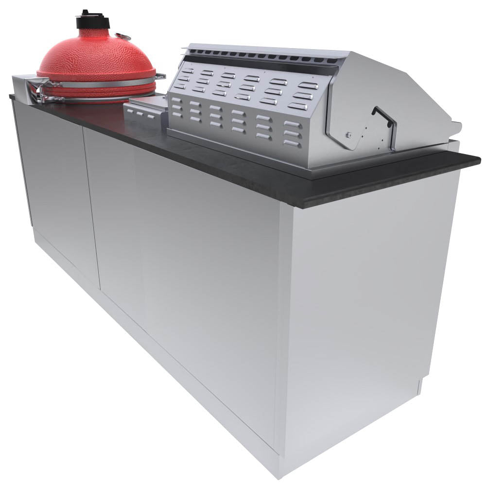 Kamado 8 Foot Cabinet Island Package