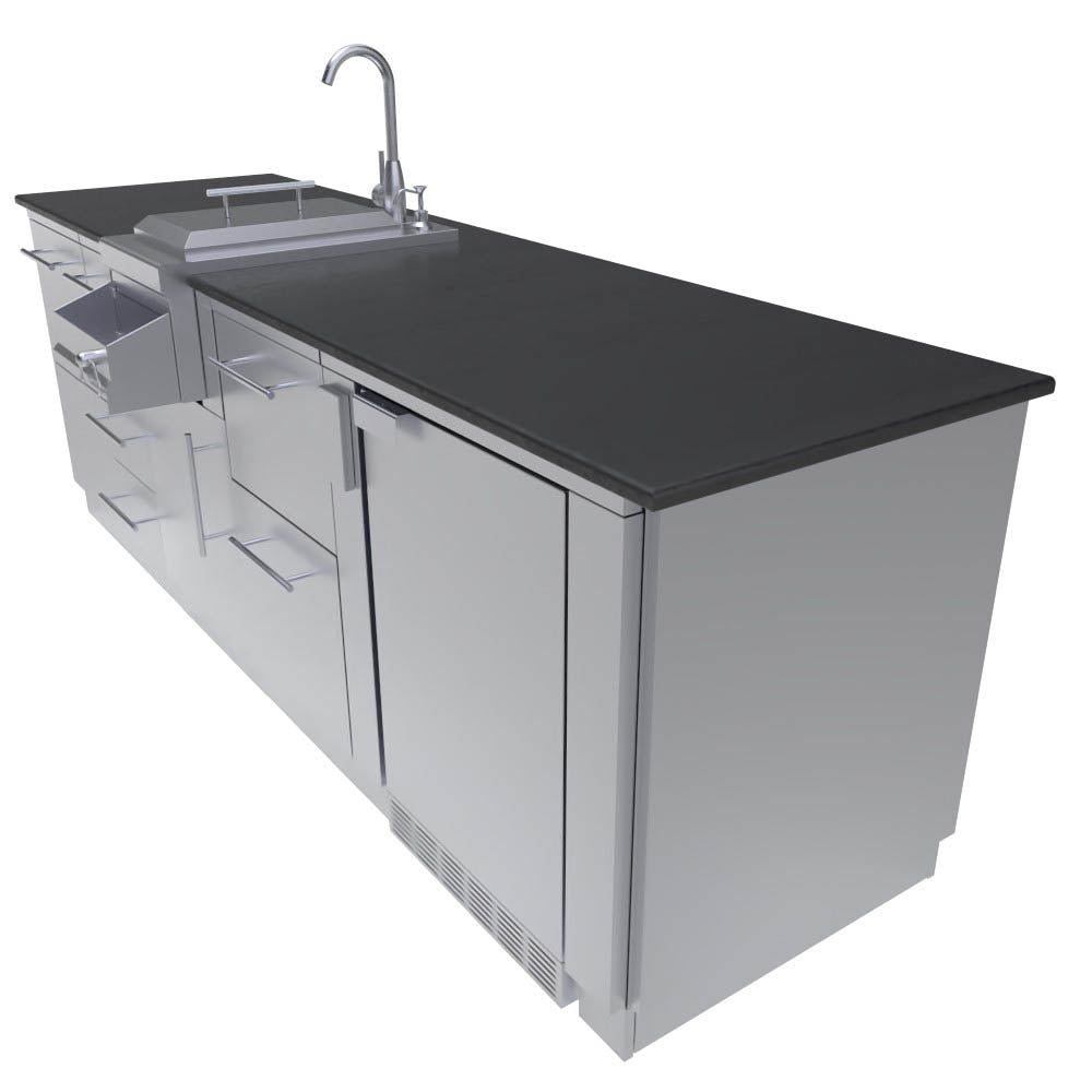 Savana 8' 6" length Wet Bar Outdoor Cabinet Package