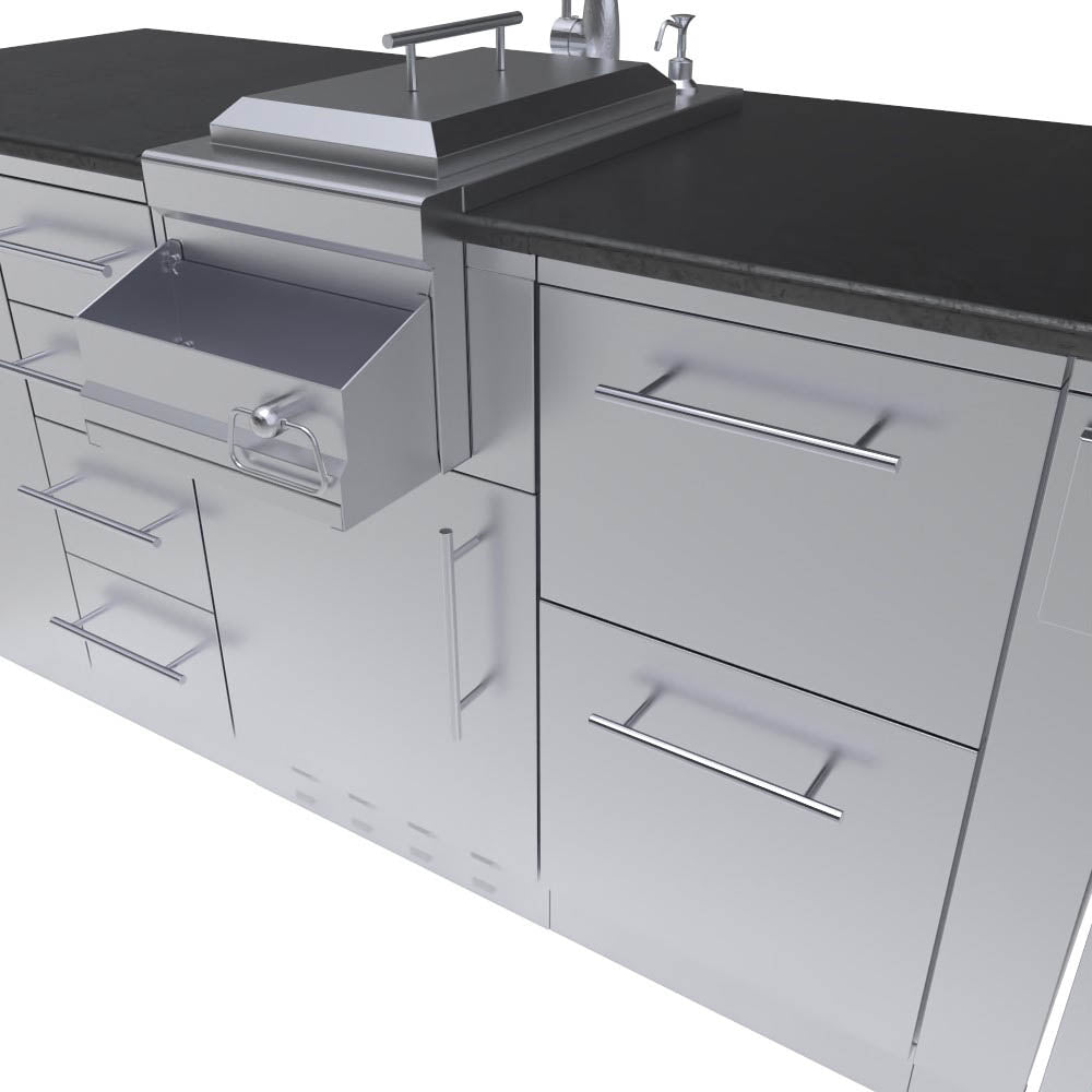 Savana 8' 6" length Wet Bar Outdoor Cabinet Package