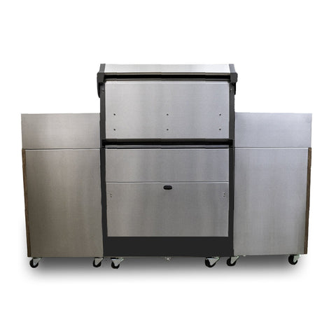 Image of Tytus Ash Stacked Stone 4-Burner Grill Island TI404MGGLP