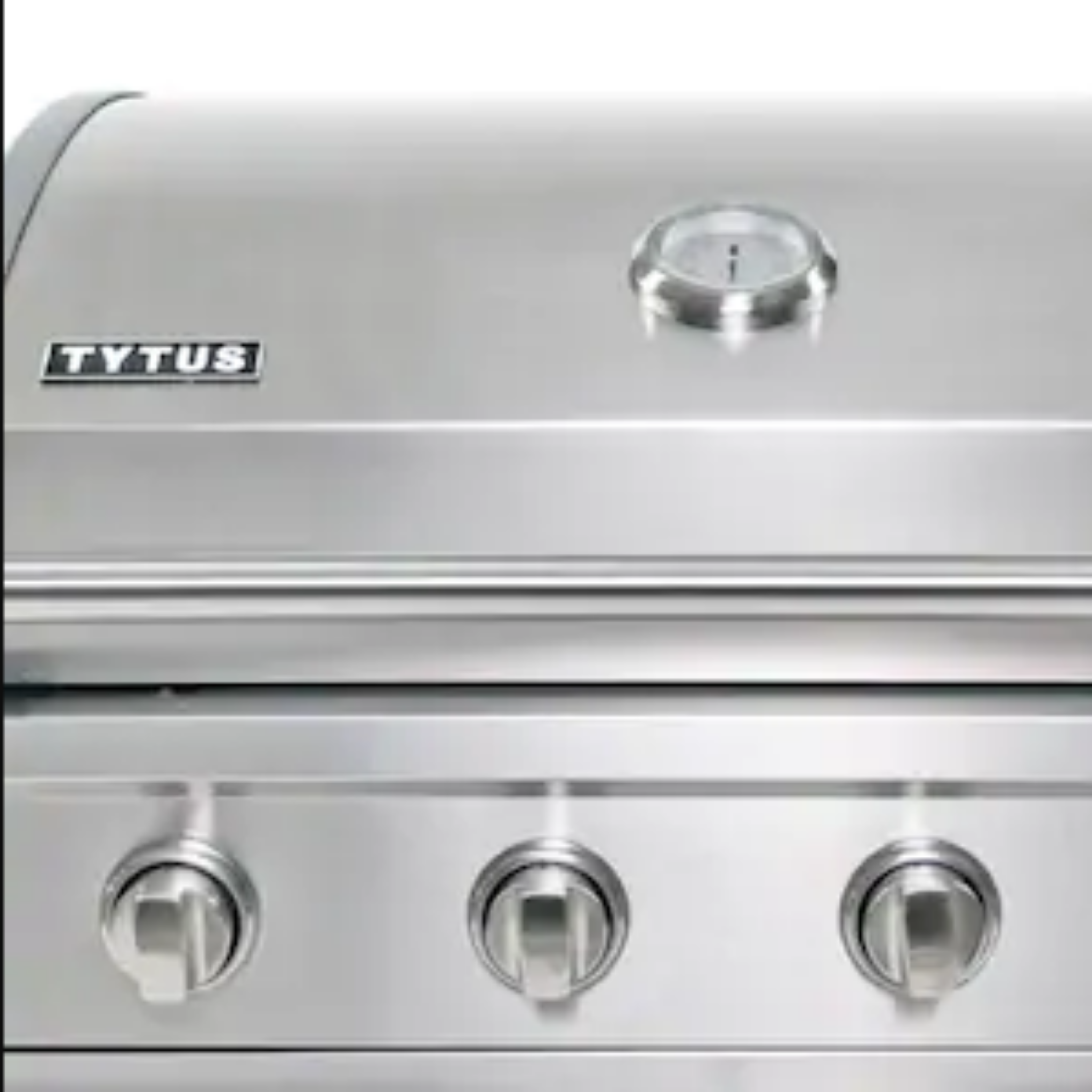 Tytus Walnut Wood Metal 4-Burner Gas Grill