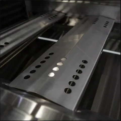 Image of Tytus Walnut Wood Metal 4-Burner Gas Grill