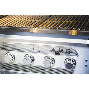 American Muscle Grill by Summerset 36" 5-Burner Freestanding Dual Fuel Wood / Charcoal / Gas Grill AMG36-NG + CART-AMG36