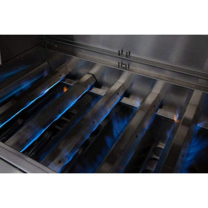 American Muscle Grill by Summerset 36" 5-Burner Freestanding Dual Fuel Wood / Charcoal / Gas Grill AMG36-NG + CART-AMG36