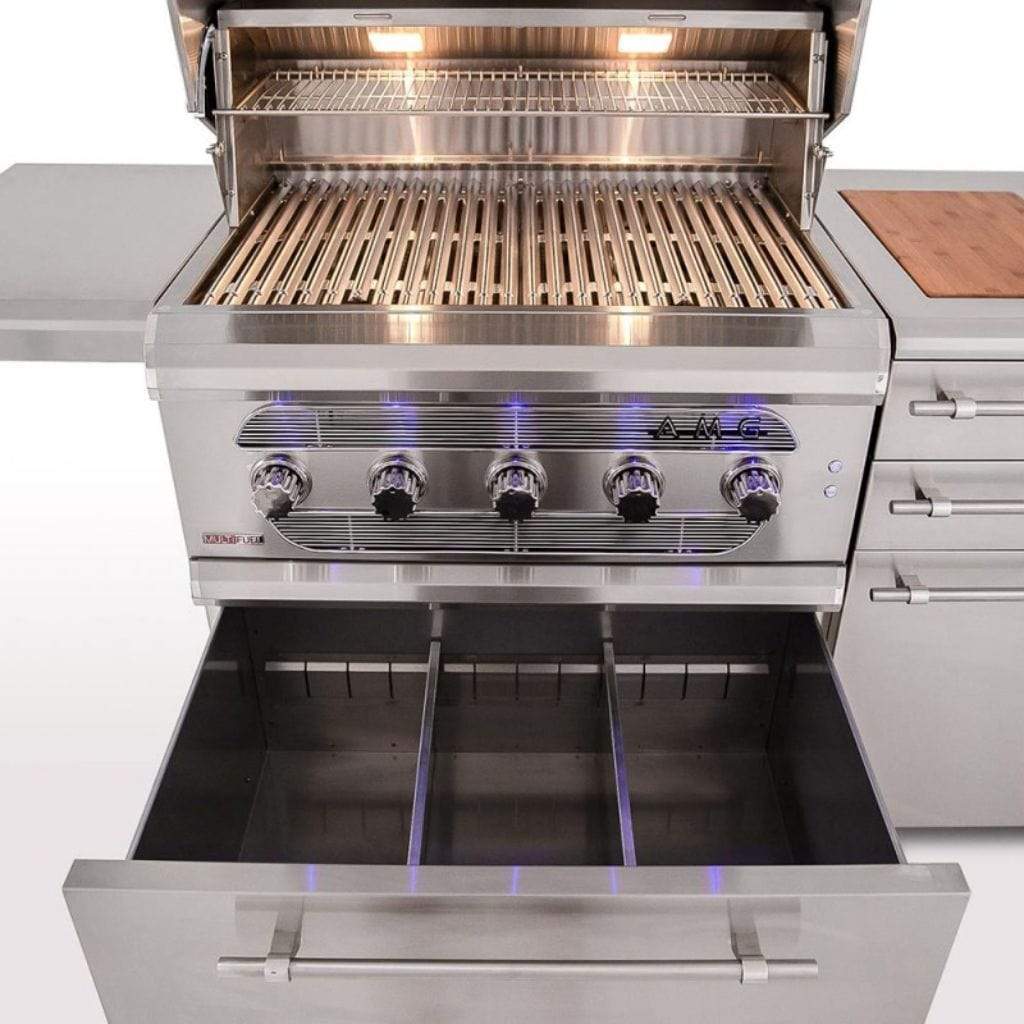 American Muscle Grill by Summerset 36"/54" Freestanding Grill Cart (Cart Only) CART-AMG36