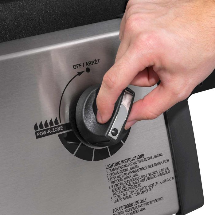 Broil King Monarch 320 3-Burner Grill on 2-Wheel Cart, 22-Inches