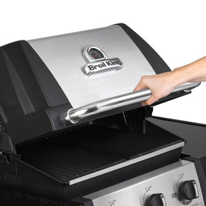 Broil King Monarch 320 3-Burner Grill on 2-Wheel Cart, 22-Inches