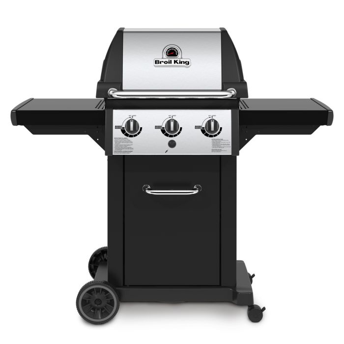 Broil King Monarch 320 Black with Stainless Steel 3 Burner Natural Gas Grill
