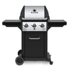 Broil King Monarch 320 3-Burner Grill on 2-Wheel Cart, 22-Inches