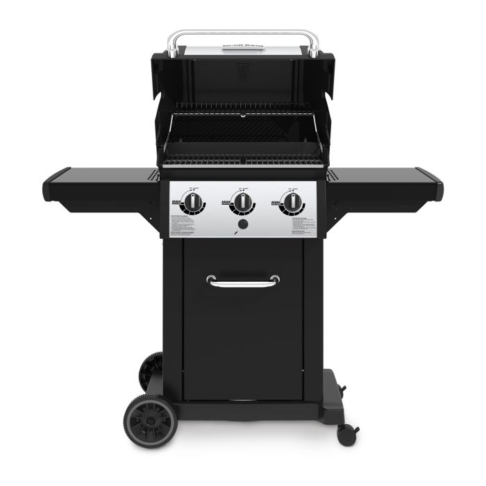 Broil King Monarch 320 Black with Stainless Steel 3 Burner Natural Gas Grill