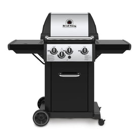 Broil King Monarch 340 Black with Stainless Steel 3 Burner Natural Gas Grill