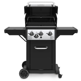 Broil King Monarch 340 Black with Stainless Steel 3 Burner Natural Gas Grill