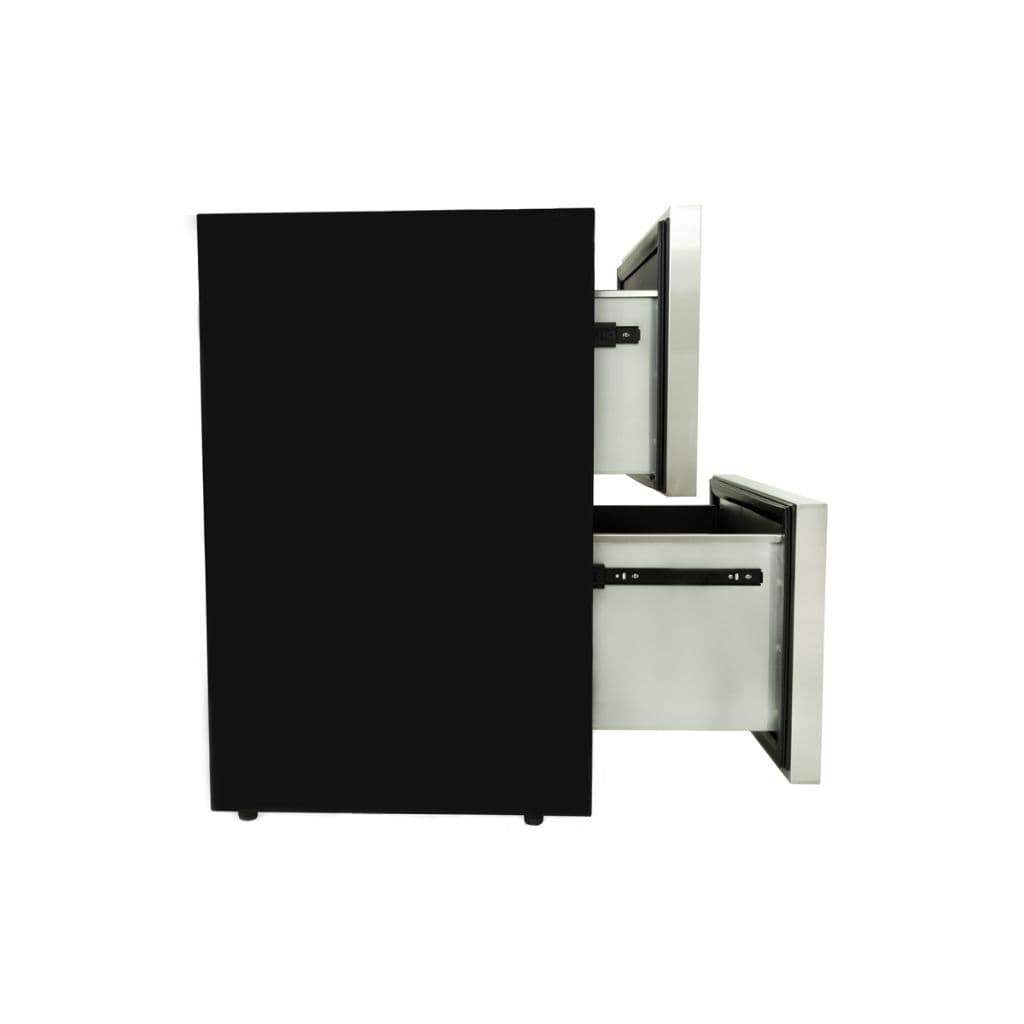 Blaze 23.5" Outdoor Rated Stainless Steel Double Drawer 5.1 Cu. Ft. Refrigerator