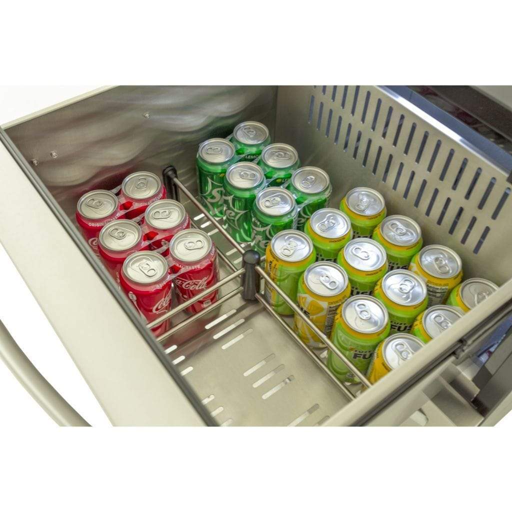 Blaze 23.5" Outdoor Rated Stainless Steel Double Drawer 5.1 Cu. Ft. Refrigerator