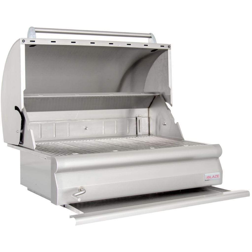 Blaze 32" Built-In Charcoal Grill with Adjustable Charcoal Tray