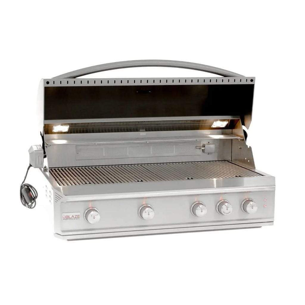 Blaze 44" 4-Burner Professional Built-In Gas Grill with Rear Infrared Burner