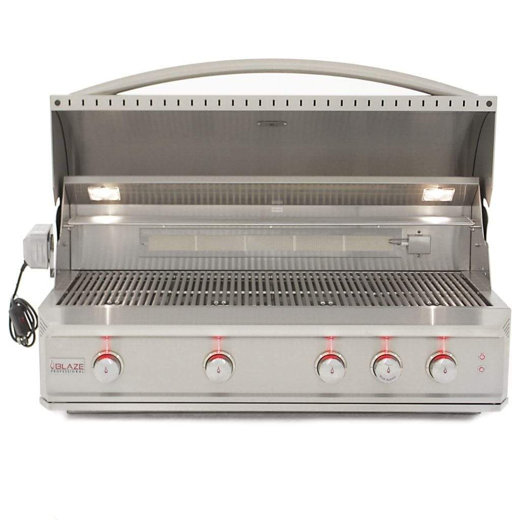 Blaze 44" 4-Burner Professional Built-In Gas Grill with Rear Infrared Burner