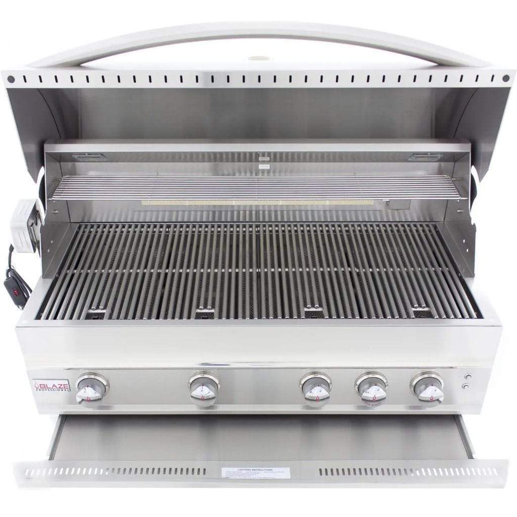 Blaze 44" 4-Burner Professional Built-In Gas Grill with Rear Infrared Burner