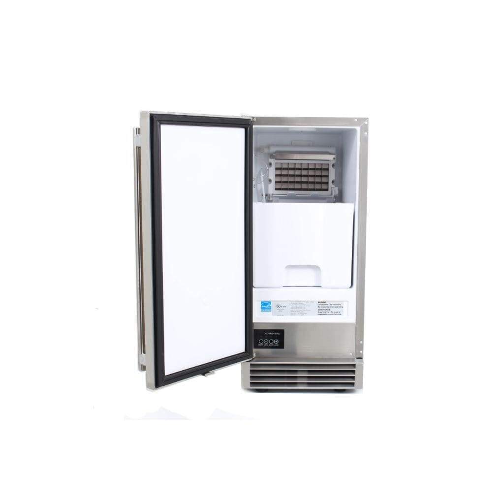 Blaze 50 lbs. 15" Outdoor Rated Ice Maker With Gravity Drain