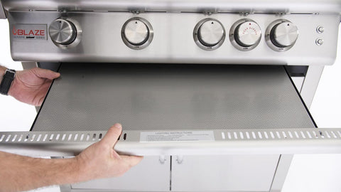 Image of Blaze Marine Grade 316L 4-Burner Premium LTE with Rear Infrared Burner & Grill Lights - BLZ-4LTE2MG-NG