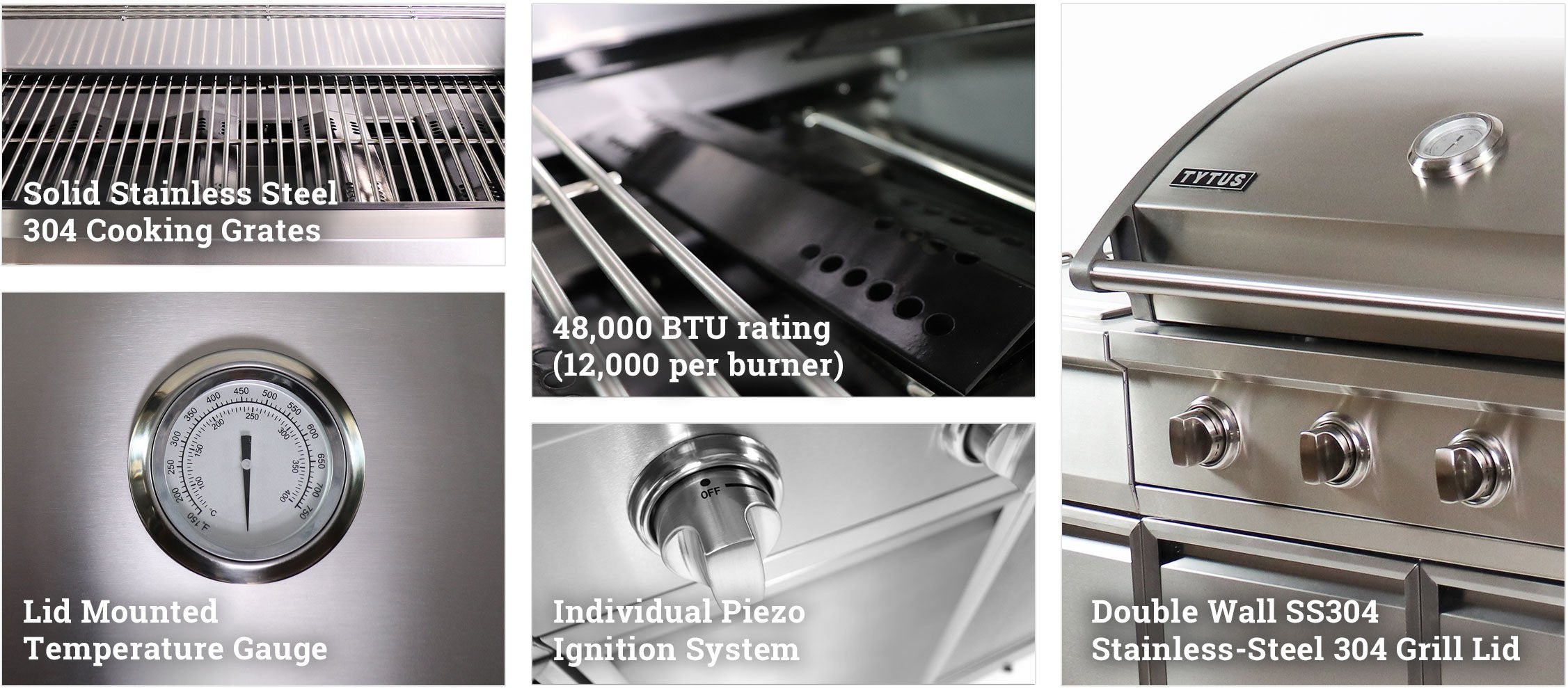 Tytus Free Standing Stainless Steel T406SSLP