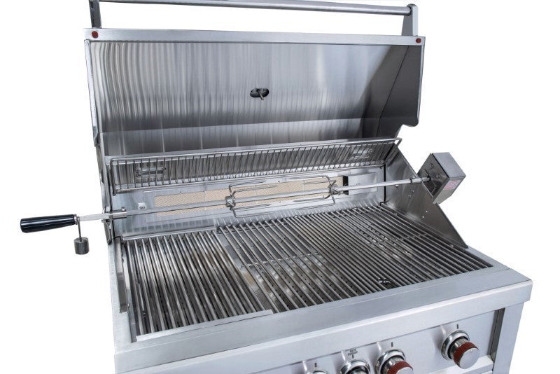 Sunstone Ruby 36-Inch 4 Burner Pro-Sear Built-In Gas Grill with Rotisserie - Ruby4BIR