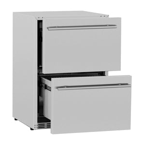Summerset Deluxe Outdoor Refrigerator Drawers, 5.3 Cubic Feet  SSRFR-24DR2