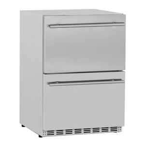 Summerset Deluxe Outdoor Refrigerator Drawers, 5.3 Cubic Feet  SSRFR-24DR2