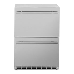 Summerset Deluxe Outdoor Refrigerator Drawers, 5.3 Cubic Feet  SSRFR-24DR2
