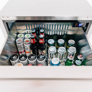 Summerset Deluxe Outdoor Refrigerator Drawers, 5.3 Cubic Feet  SSRFR-24DR2