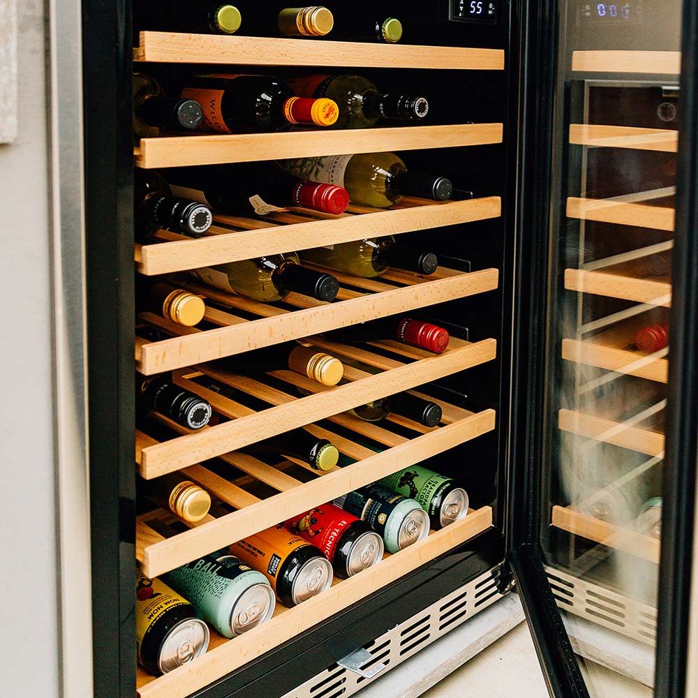 Summerset Deluxe 54-Bottle Outdoor Wine Cooler, 5.3 Cubic Feet SSRFR-24WD