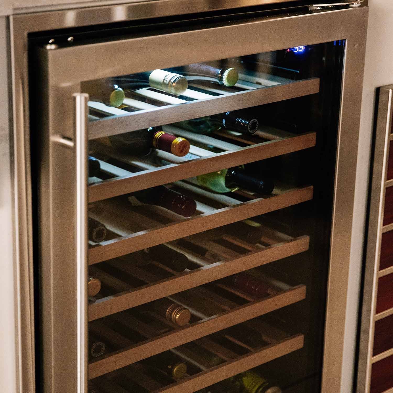 Summerset Deluxe 54-Bottle Outdoor Wine Cooler, 5.3 Cubic Feet SSRFR-24WD