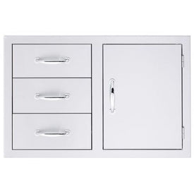 Combo, 33" Stainless Steel - 3-Drawer & Access Door SSDC3-33