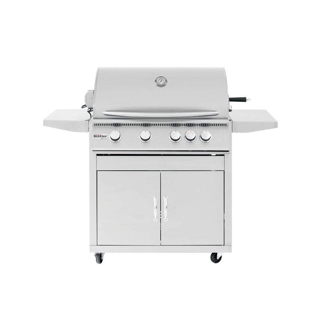 Summerset Sizzler 32" Freestanding Gas  Grill SIZ32-NG + CART-SIZ32 - In Stock