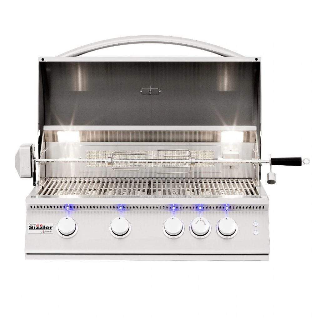 Summerset Sizzler Pro 32" Freestanding Gas Grill SIZPRO32-NG + CART-SIZ32-DC