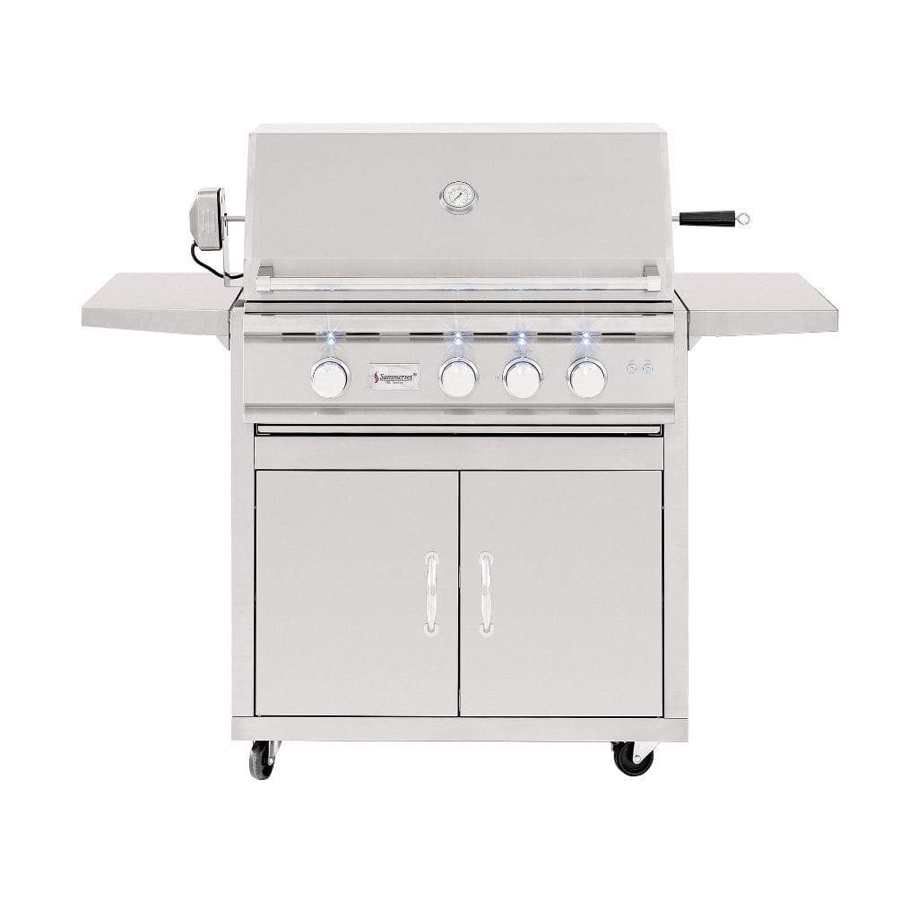 Summerset TRL 32" Freestanding Gas Grill with Fully Assembled Door & 2-Drawer Combo - TRL32-NG + CART-TRL32