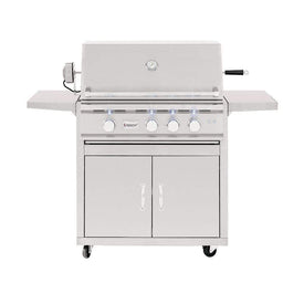 Summerset TRL 32" Freestanding Gas Grill with Fully Assembled Door & 2-Drawer Combo - TRL32-NG + CART-TRL32